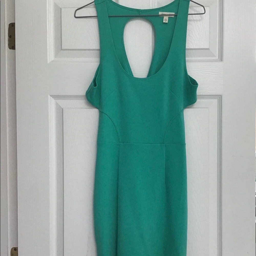 Anthropologie SILENCE + NOISE Dress Green Cut Out women’s size Medium